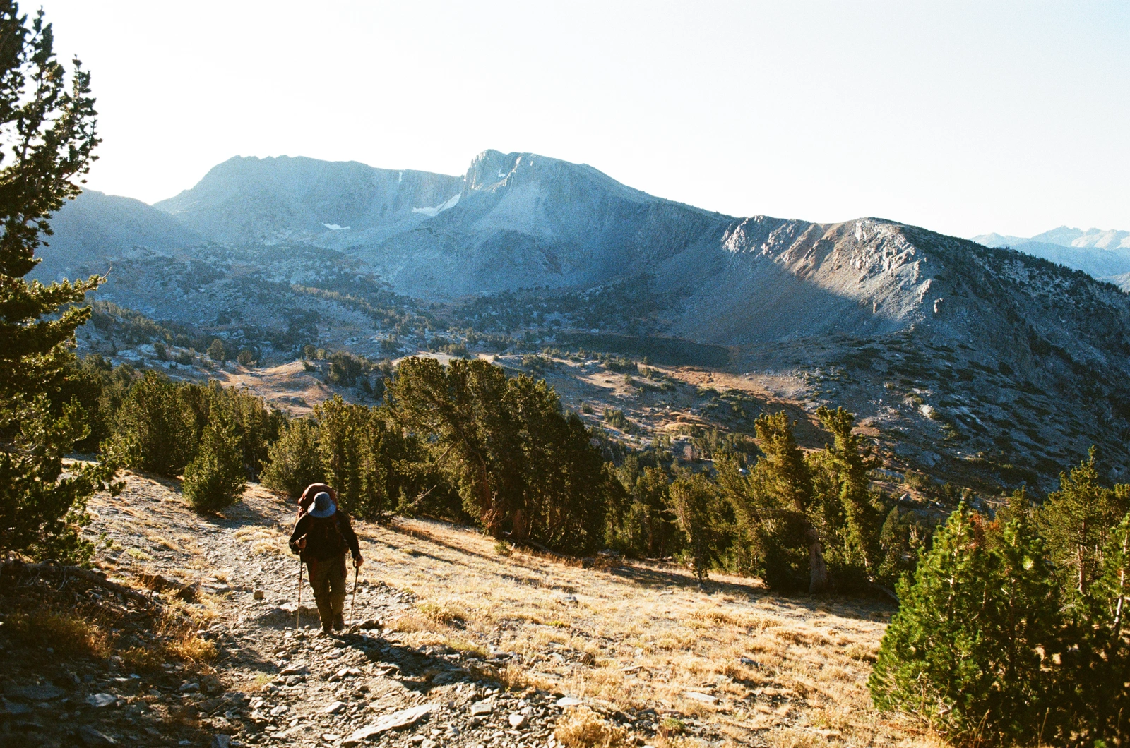 View of the basin containing Deer Lakes from Mammoth Crest