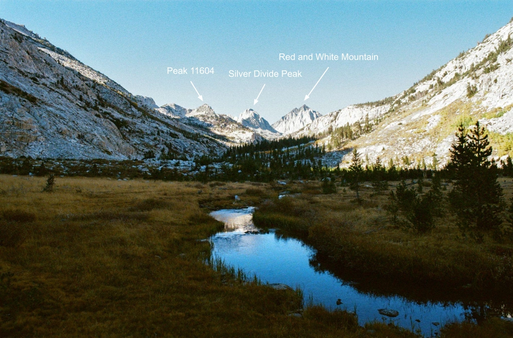 Looking towards Laurel Lake as we approached from the south