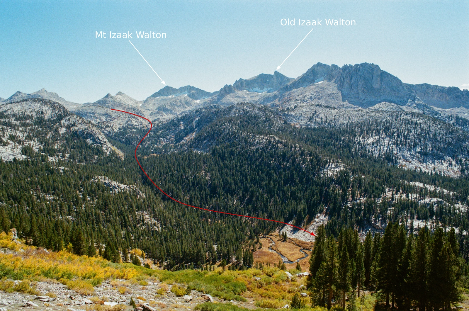 Our Day 5 route laid out behind us