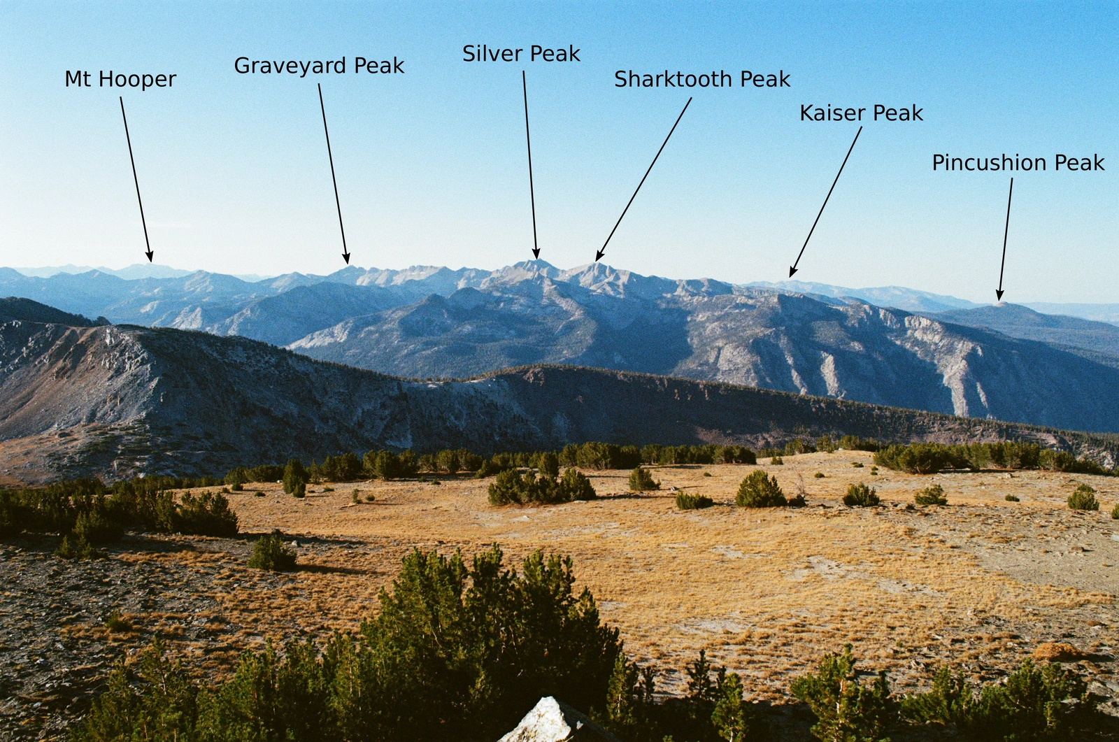 Silver Divide as seen from Mammoth Crest