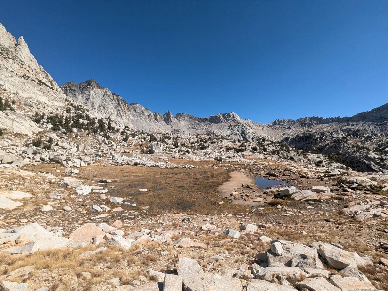 Red and White Mountain and its eastern spur loom in the background
