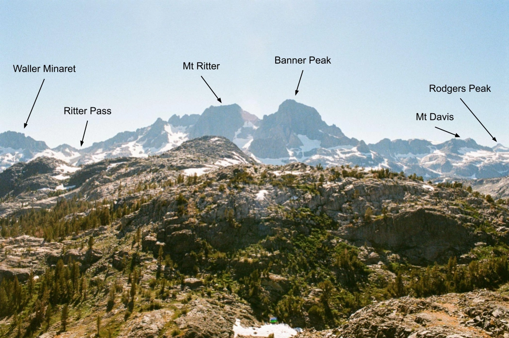 View west from Clarice Peak