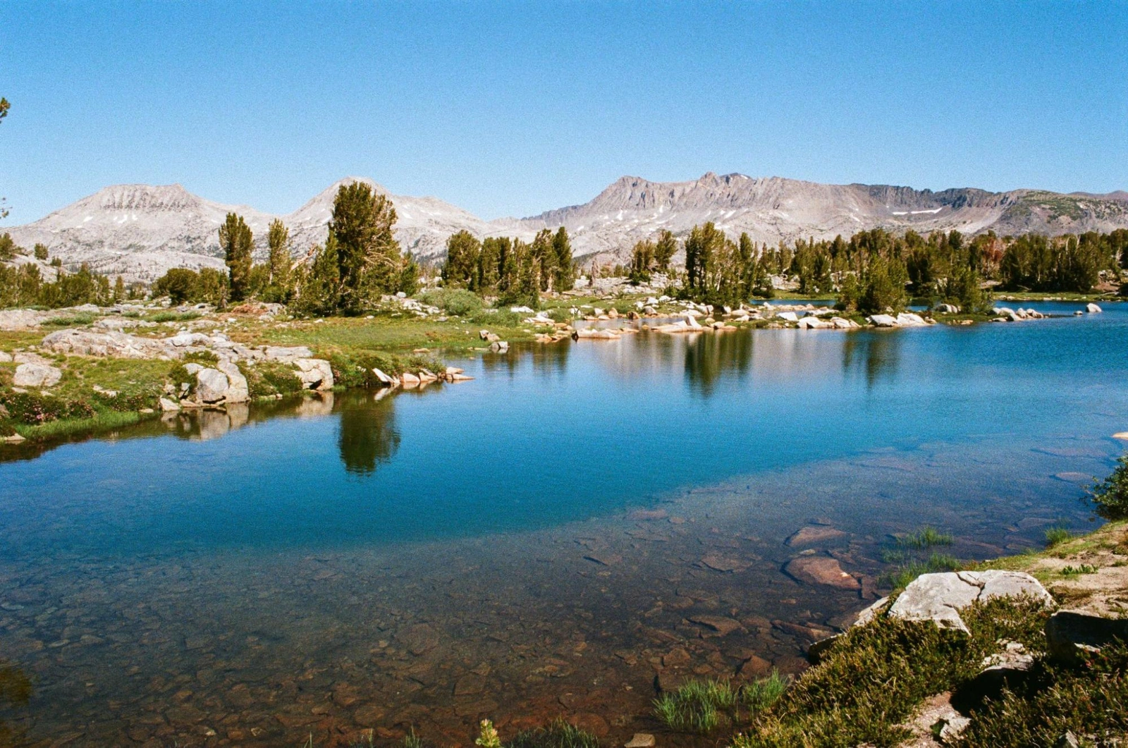 The last lake, with Donohue Peak on the left