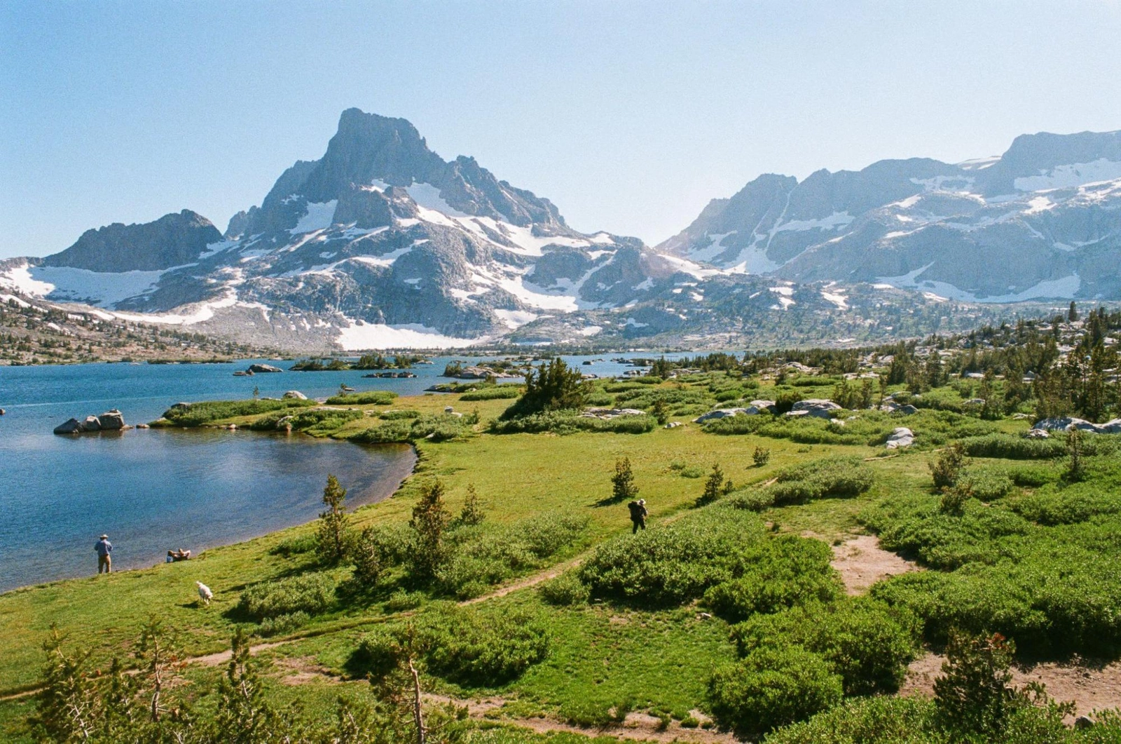 Banner Peak and Mt Davis from Thousand Island Lake
