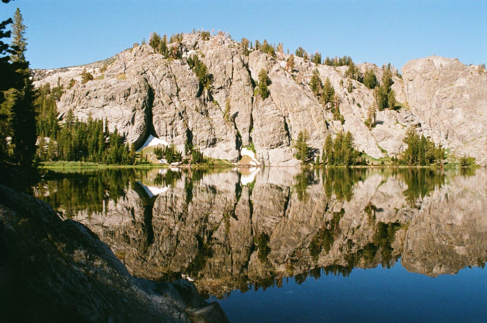 Mirror surface at Rosalie Lake