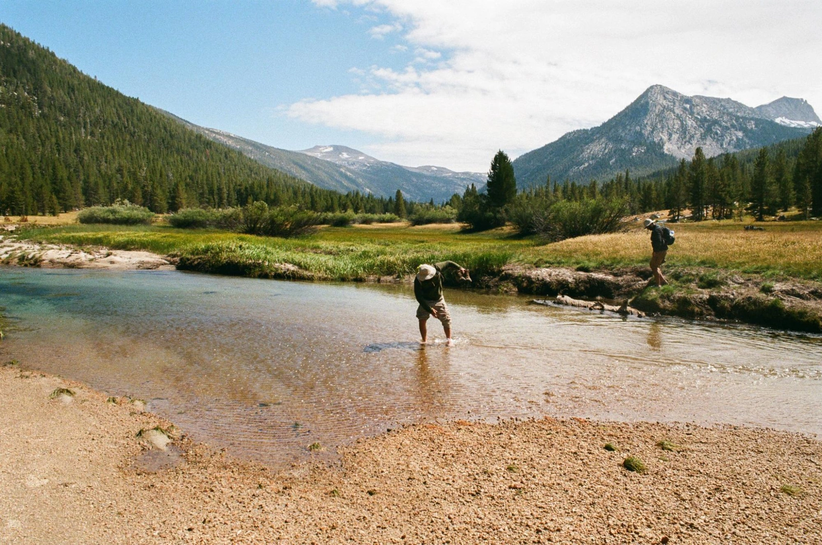 Doing a jig in Lyell Fork