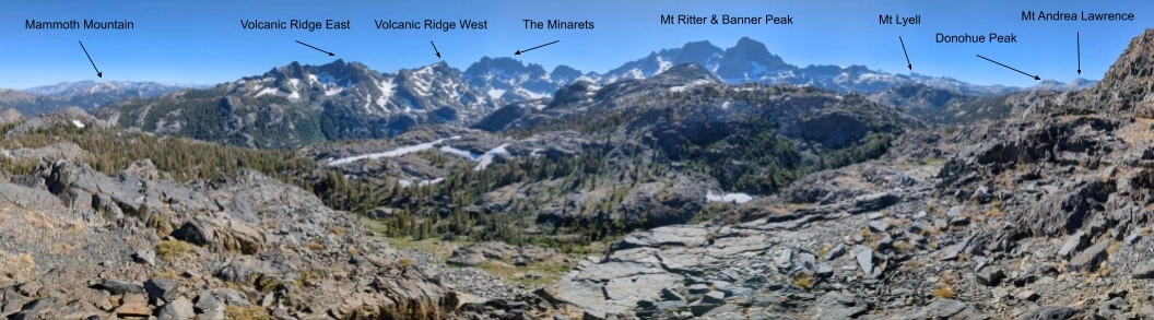 Panorama from Clarice Peak