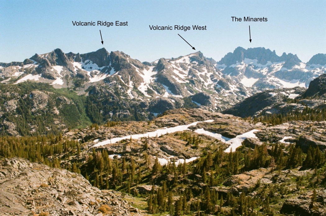 View south from Clarice Peak