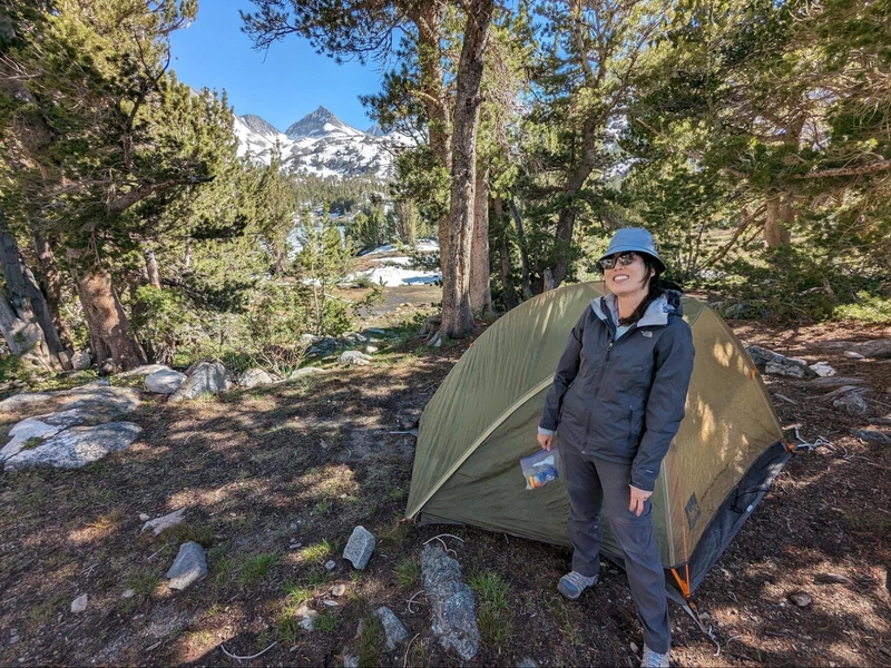 Dani was relieved to be off the trail
