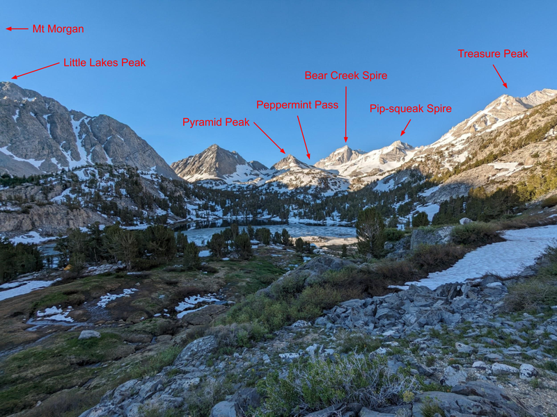 Peak identification for the Bear Creek Spire group