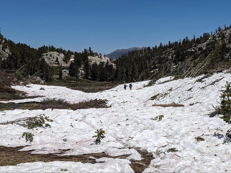 More snow hiking