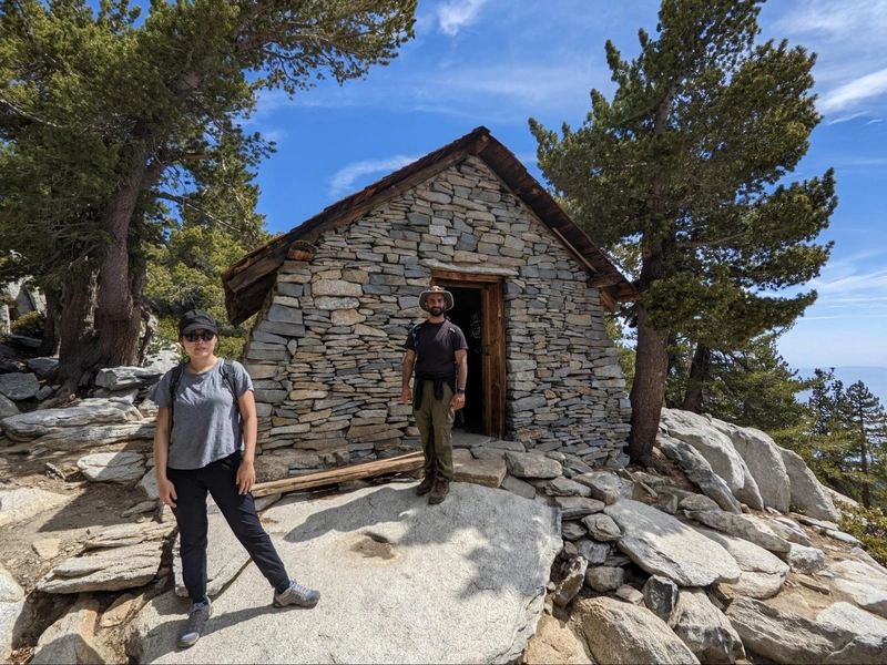 Survival cabin near the summit