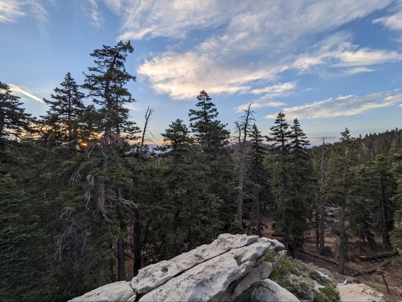 View from the top of our boulder before the others were up