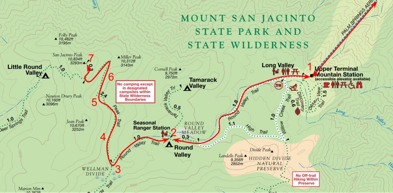 Our full route for the weekend