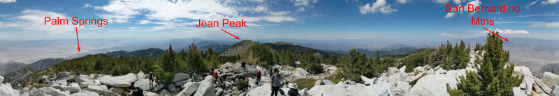 Obligatory panorama from the summit