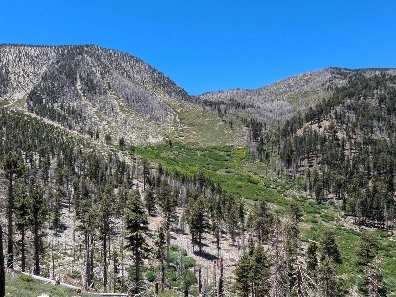 Dollar Lake is hidden back in this notch