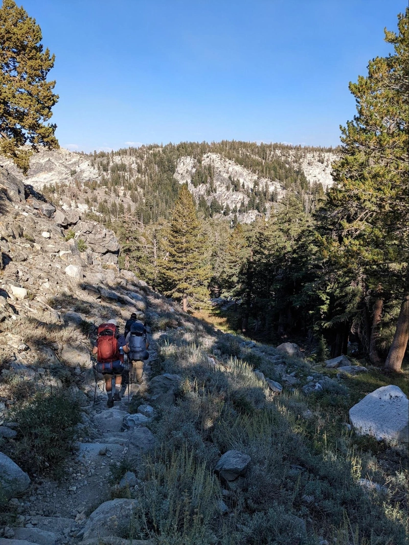 Descending into the basin