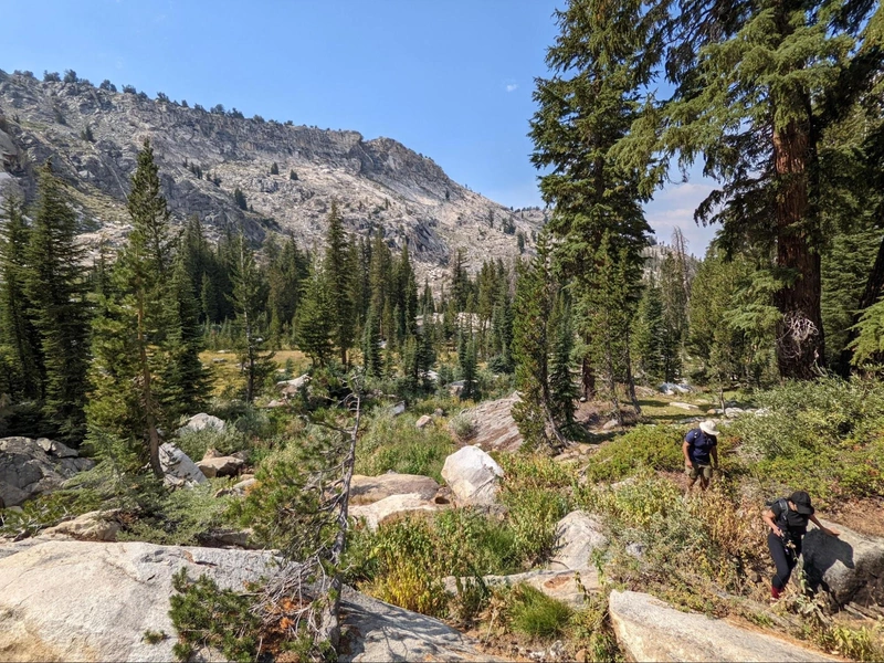 Cross-country trekking to Lake 3