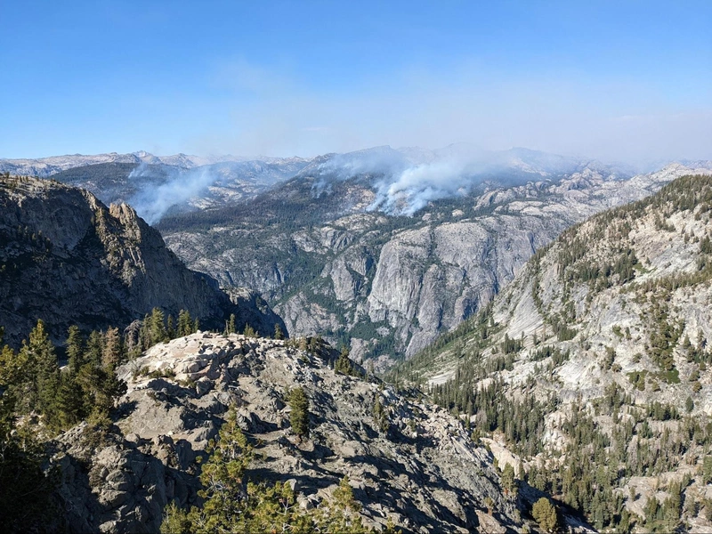 Rodgers fire across the Grand Canyon of the Tuolumne