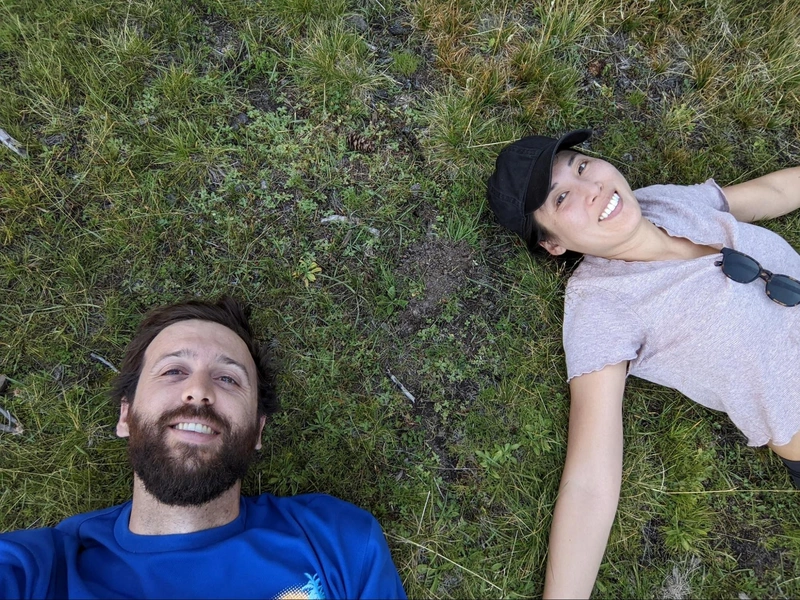 It felt wonderful to lay in the cool grass after a long day