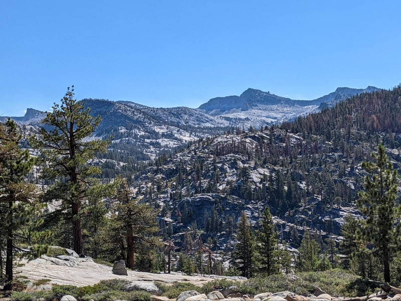 Mt Hoffman sighted across the valley
