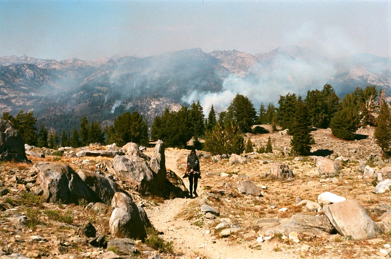Thankfully, the Rodgers fire was burning across the Tuolumne River and its Grand Canyon, so it was unlikely to bother us